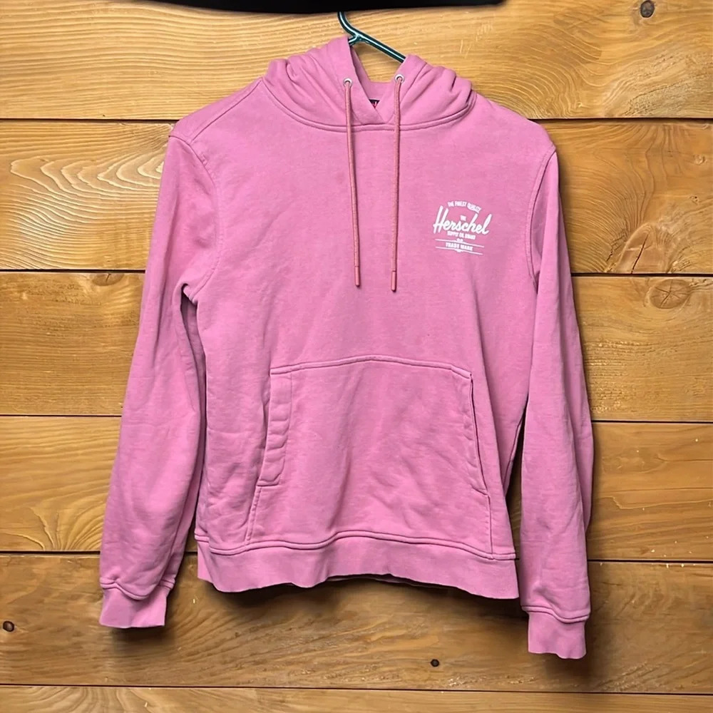 Herschel Supply CO. Women’s sweatshirt Crewneck Logo Puce Sm athletic comfort